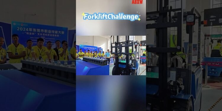 #bydforklift Forklift Isn’t Only for Shifting Shipment  Tower + Bottle Cap Problem!
