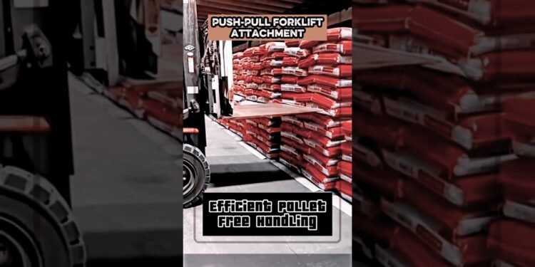Push-Pull Forklift Attachment – Environment friendly Pallet-Unfastened Dealing with