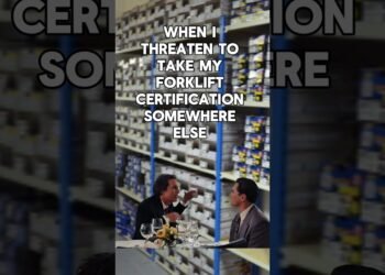 Qualified #forklift #warehouse #paintings #task #humorous #jokes #satire #fyp #comedy #skit