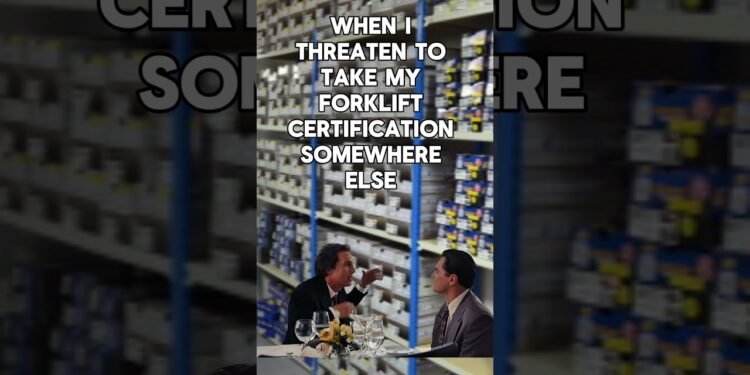 Qualified #forklift #warehouse #paintings #task #humorous #jokes #satire #fyp #comedy #skit