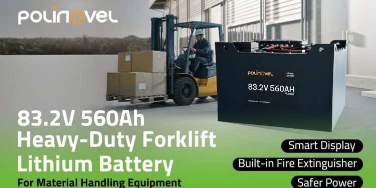 Polinovel 83.2V 560Ah Forklift Lithium Battery For Heavy-duty Subject material Dealing with Apparatus