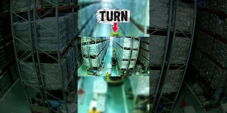 How a Tiny Mistake Wrecked the Complete Warehouse! #shortsviral #forklift #fails