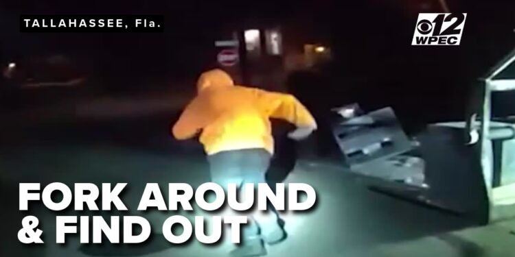 BODYCAM: Florida guy arrested after atypical forklift and ATM joyride via streets