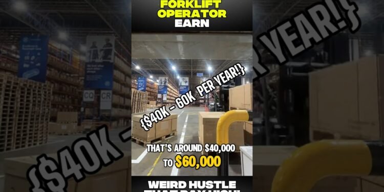 How A lot Does a Forklift Operator Make in the US? | Prime Paying Blue Collar Jobs 2025 # #viralvideo