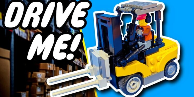 I Constructed a WORKING LEGO FORKLIFT!