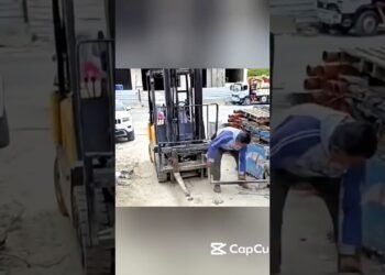 Smartest Pallet Dealing with Ever Observed #forklift #shorts
