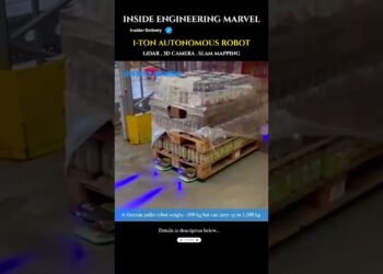 Germany’s Forklift Killer 🤖🚧 | 1-Ton Independent Pallet Robotic #tech #science #engineering