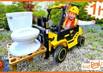 Rescuing mother compilation with children journey on vans, tractors, mowers and toys. Instructional | Child Staff