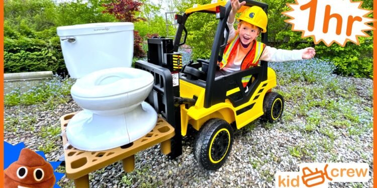 Rescuing mother compilation with children journey on vans, tractors, mowers and toys. Instructional | Child Staff