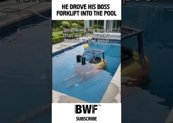 He Drove His Boss’s Forklift Into the Pool 😱 | Forklift Fail Long past Mistaken