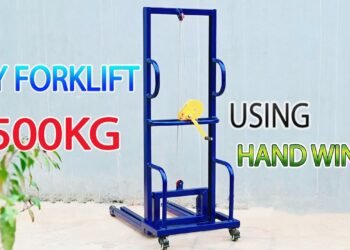 I Buiilt A Forklift the usage of Hand Winch at house