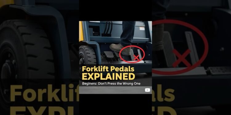 FORKLIFT PEDALS EXPLAINED Inexperienced persons: Don’t Press the Improper One #forkliftoperator #shorts #viral