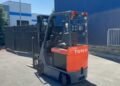 Compact Toyota 2020 7FBCU15 Electrical Forklift 189″ Triplex