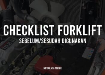 Pengecekan Forklift Toyota Diesel Sebelum Operasional