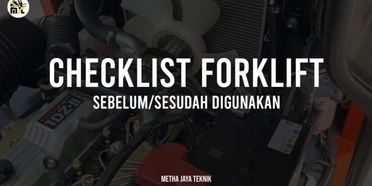 Pengecekan Forklift Toyota Diesel Sebelum Operasional