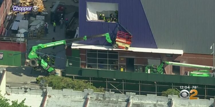 Forklift Topples Over At Brooklyn Development Website