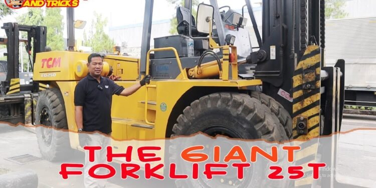 The Massive Forklift !!!! Educational Mengoperasikan Forklift Diesel Besar..