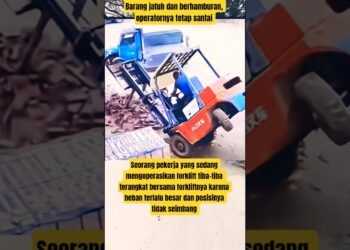 Operator Forklift Terangkat, Ini karena Beban Berat #berbagiinfo #beritaviral #quick
