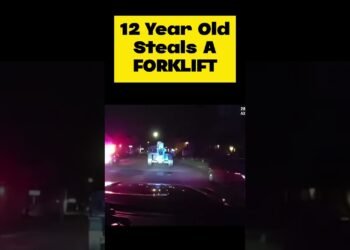12 12 months Previous Steals a Forklift