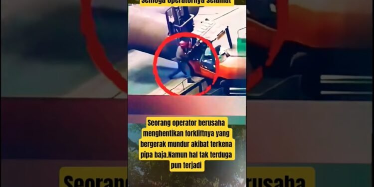Ini yang Terjadi Ketika Operator Berusaha Hentikan Forklift #berbagiinfo #beritaviral #brief