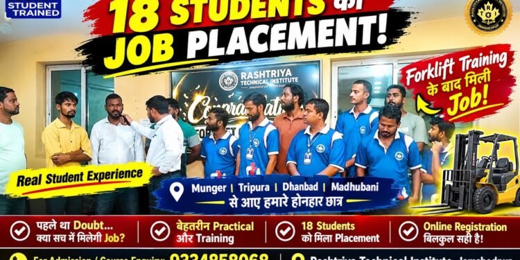 👉 Forklift Coaching Ke Baad 18 Scholars Ko Mili Process! | Actual Pupil Placement Revel in