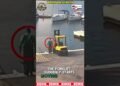 Operator’s Mistake Reasons Forklift to Plunge into Harbor Waters! #fails #information #forklift #shorts #fyp
