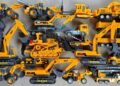 Bulldozer, Excavator, Compactor, Wheel Loader, Unload Truck, Forklift, Mobil Beko, Mobil Derek, Crane