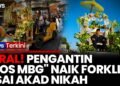 Viral! Pengantin “Bos MBG” Kepala Empat Diarak Naik Forklift 1 Km, Usai Akad Nikah | iNews Terkini