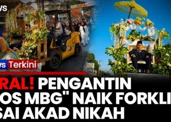 Viral! Pengantin “Bos MBG” Kepala Empat Diarak Naik Forklift 1 Km, Usai Akad Nikah | iNews Terkini